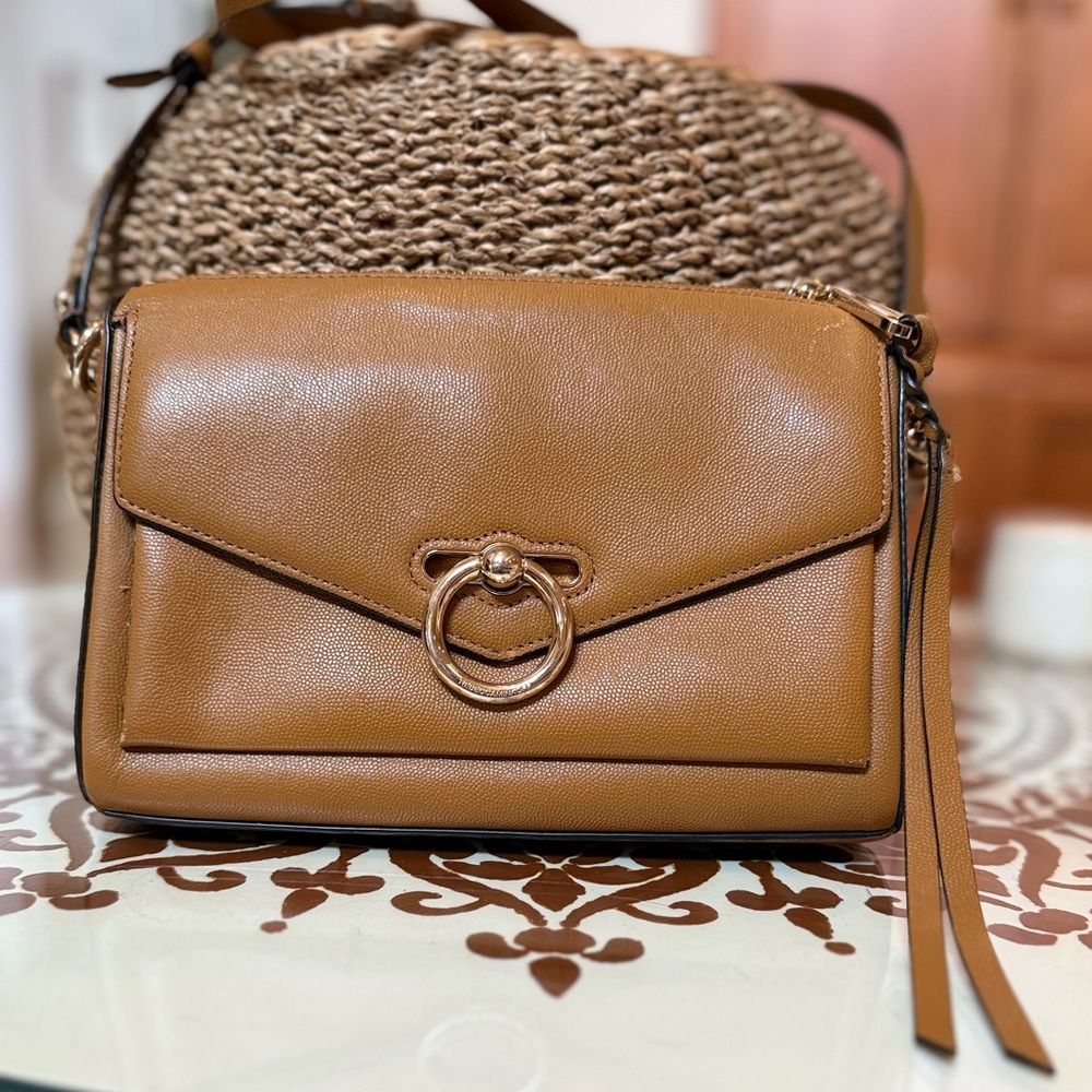 Rebecca Minkoff | Jean MAC Camel Brown Leather Crossbody Bag